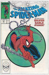 E291 AMAZING SPIDER-MAN comic book #301 Todd McFarlane