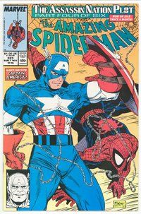 E312 AMAZING SPIDER-MAN comic book #323 Todd McFarlane
