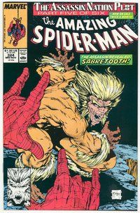 E313 AMAZING SPIDER-MAN comic book #324 Todd McFarlane