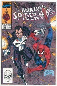 E319 AMAZING SPIDER-MAN comic book #330 Punisher, Erik Larsen
