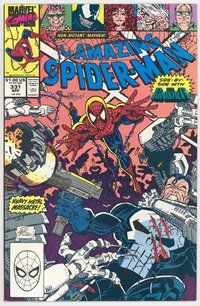 E320 AMAZING SPIDER-MAN comic book #331 Punisher, Erik Larsen