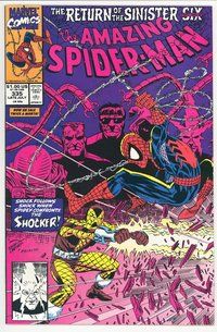 E324 AMAZING SPIDER-MAN comic book #335 Erik Larsen