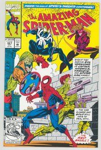 E332 AMAZING SPIDER-MAN comic book #367 Mark Bagley