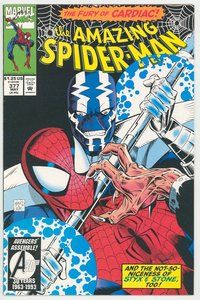 E335 AMAZING SPIDER-MAN comic book #377 Mark Bagley