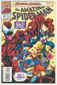 E338 AMAZING SPIDER-MAN comic book #380 Mark Bagley