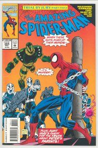 E340 AMAZING SPIDER-MAN comic book #384 Mark Bagley & Al Milgrom