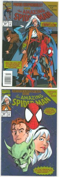 E343 AMAZING SPIDER-MAN comic book #394 foil cover