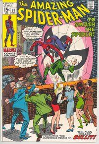 E081 AMAZING SPIDER-MAN comic book #91 John Romita