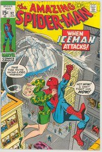 E082 AMAZING SPIDER-MAN comic book #92 John Romita
