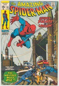 E085 AMAZING SPIDER-MAN comic book #95 John Romita