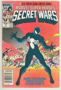 E730 MARVEL SUPER HEROES SECRET WARS comic book #8 1st Black Costume