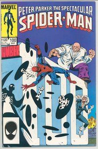 E460 SPECTACULAR SPIDER-MAN comic book #100 Al Milgrom