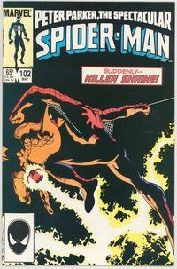 E462 SPECTACULAR SPIDER-MAN comic book #102 John Byrne