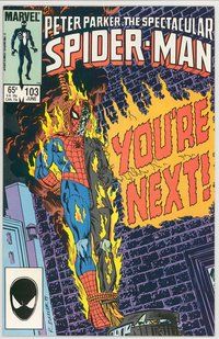 E463 SPECTACULAR SPIDER-MAN comic book #103 Rich Buckler
