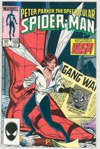E465 SPECTACULAR SPIDER-MAN comic book #105 Tom Morgan