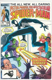 E468 SPECTACULAR SPIDER-MAN comic book #108 Daredevil