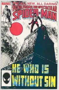 E469 SPECTACULAR SPIDER-MAN comic book #109 Daredevil