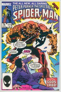 E471 SPECTACULAR SPIDER-MAN comic book #111 Rich Buckler