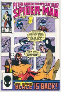 E483 SPECTACULAR SPIDER-MAN comic book #123 Dwayne Turner