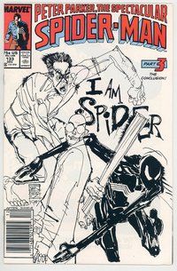 E493 SPECTACULAR SPIDER-MAN comic book #133 Bill Sienkiewicz
