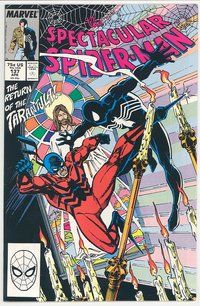 E497 SPECTACULAR SPIDER-MAN comic book #137 Captain America, Sal Buscema