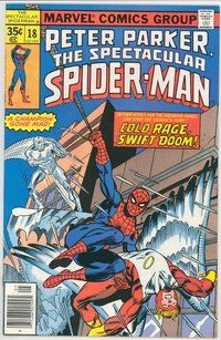 E378 SPECTACULAR SPIDER-MAN comic book #18 Iceman and Angel, Sal Buscema