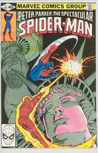 E402 SPECTACULAR SPIDER-MAN comic book #42 Mike Zeck