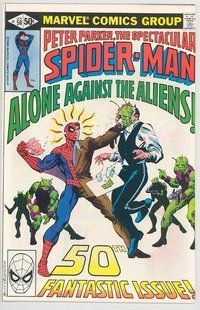 E410 SPECTACULAR SPIDER-MAN comic book #50 Frank Miller