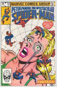 E434 SPECTACULAR SPIDER-MAN comic book #74 Bob Hall