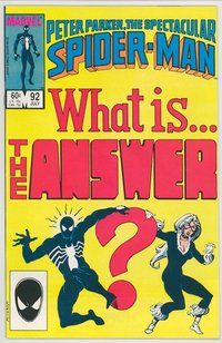 E452 SPECTACULAR SPIDER-MAN comic book #92 Al Milgrom