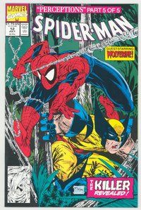 E684 SPIDER-MAN comic book #12 Wolverine, Todd McFarlane