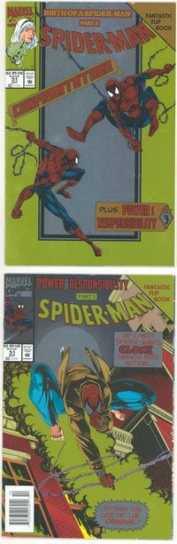 E709 SPIDER-MAN comic book #51 foil cover