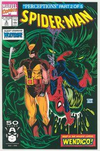 E682 SPIDER-MAN comic book #9 Wolverine, Todd McFarlane