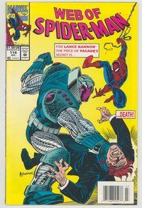 E654 WEB OF SPIDER-MAN comic book #114 Alex Saviuk