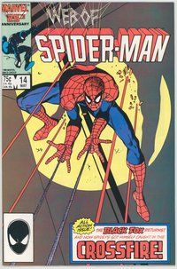 E574 WEB OF SPIDER-MAN comic book #14 Marc Beachum