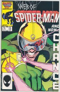 E575 WEB OF SPIDER-MAN comic book #15 Marc Beachum