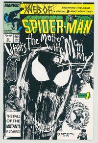 E593 WEB OF SPIDER-MAN comic book #33 Bill Sienkiewicz
