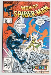 E596 WEB OF SPIDER-MAN comic book #36 1st Tombstone