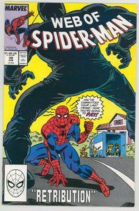 E599 WEB OF SPIDER-MAN comic book #39 Tom Morgan