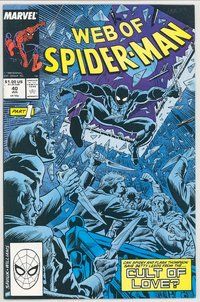 E600 WEB OF SPIDER-MAN comic book #40 Alex Saviuk