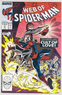 E601 WEB OF SPIDER-MAN comic book #41 Alex Saviuk