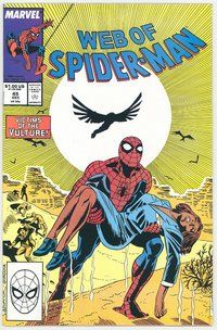 E605 WEB OF SPIDER-MAN comic book #45 Alex Saviuk