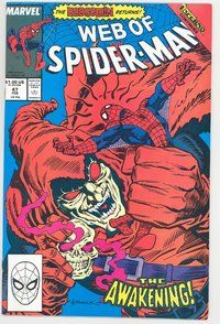 E607 WEB OF SPIDER-MAN comic book #47 Alex Saviuk