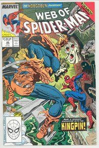 E608 WEB OF SPIDER-MAN comic book #48 Alex Saviuk