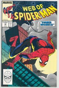 E609 WEB OF SPIDER-MAN comic book #49 Charles Vess