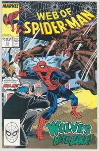 E611 WEB OF SPIDER-MAN comic book #51 Alex Saviuk