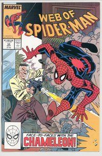 E614 WEB OF SPIDER-MAN comic book #54 Alex Saviuk