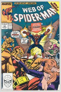 E619 WEB OF SPIDER-MAN comic book #59 2nd Cosmic Spider-Man