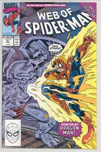 E621 WEB OF SPIDER-MAN comic book #61 Alex Saviuk