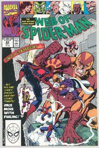 E624 WEB OF SPIDER-MAN comic book #64 Alex Saviuk
